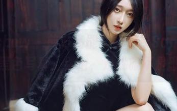 花漾show – 前方高能！周于希Sandy高清黑色写真：别怕，是优雅不是恐怖